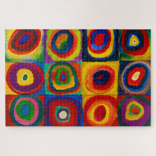 Quebra-cabeça Quadrados com Círculos, Abstrato, Wassily Kandins