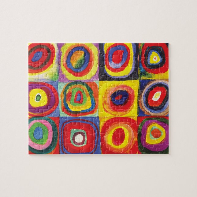 Quebra-cabeça Quadrados com Círculos Concentrados Hiroaki Takaha (Horizontal)