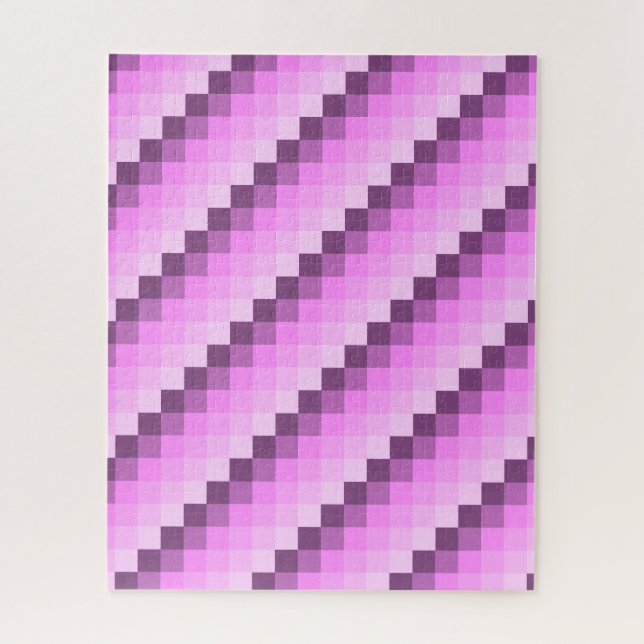 Quebra-cabeça Quadrados Rosa e Púrpura (Vertical)