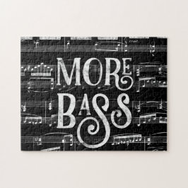 Quebra-cabeça Quadro Bass Mais - Música Branca Preta