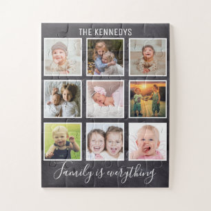 Quebra-cabeça Quadro de comparação personalizado da família d