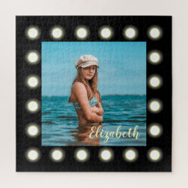 Quebra-cabeça Quadro de Fotografias preto exclusivo no Na moda m