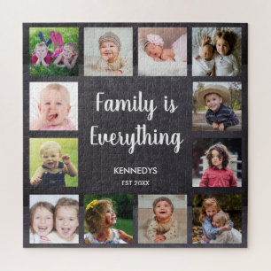 Quebra-cabeça Quadro De Referência Personalizado Da Família De