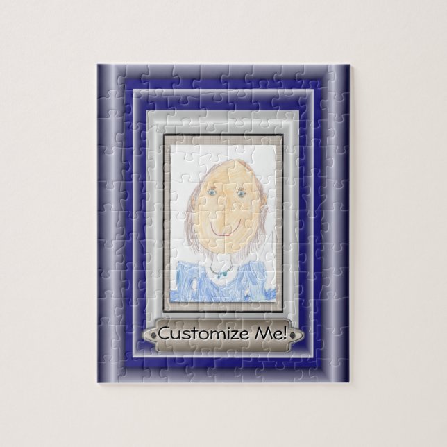 Quebra-cabeça Quadro e esteira criativos para sua obra-prima (Vertical)