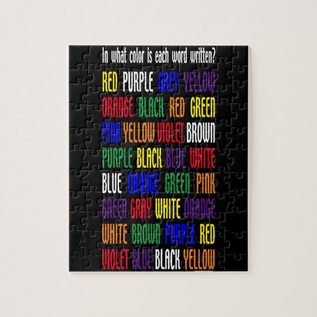 Quebra-cabeça Qual é a minha cor? (Vertical)