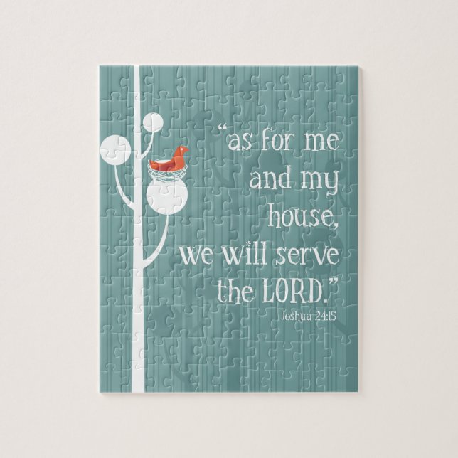 Quebra-cabeça Quanto para a mim e a minha casa (Vertical)