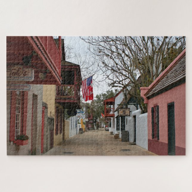 Quebra-cabeça Quarto antigo da rua Augustine, Flórida, EUA (Horizontal)