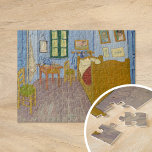 Quebra-cabeça Quarto em Arles | Vincent van Gogh<br><div class="desc">Quarto em Arles (1889), de Vincent van Gogh, é uma representação cativante do quarto simples do artista em sua casa em Arles, França. A pintura apresenta cores ousadas, expressivas e perspectivas distorcidas, enfatizando a intimidade emocional do espaço. Os móveis e a decoração — como a cama de madeira, cadeiras e...</div>