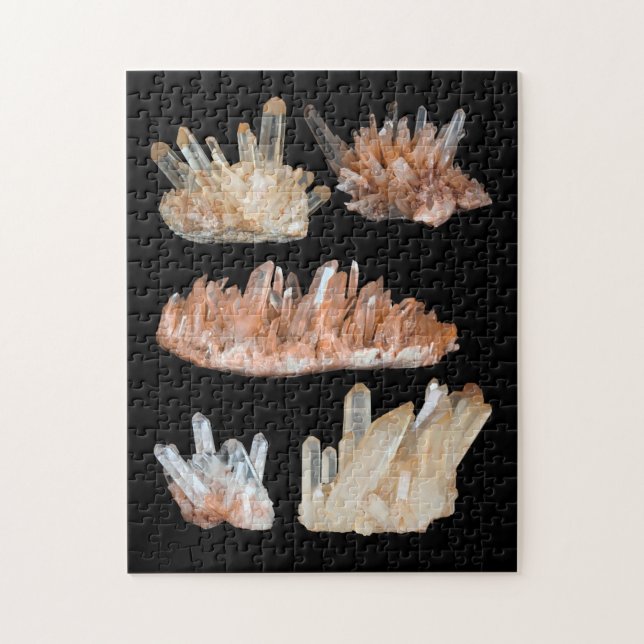 Quebra-cabeça Quartz crista gemstone rocha imagem geológica (Vertical)