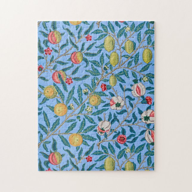 Quebra-cabeça Quatro Frutas, William Morris (Vertical)