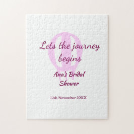 Quebra-cabeça que a jornada comece presente para as damas de hon