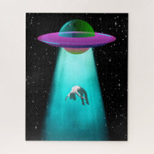 QUEBRA-CABEÇA: Abdução Alien Retro OVNI