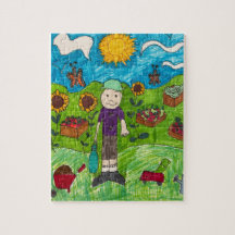 Quebra-cabeça: Colheita Na Fazenda Com Rapaz Farme