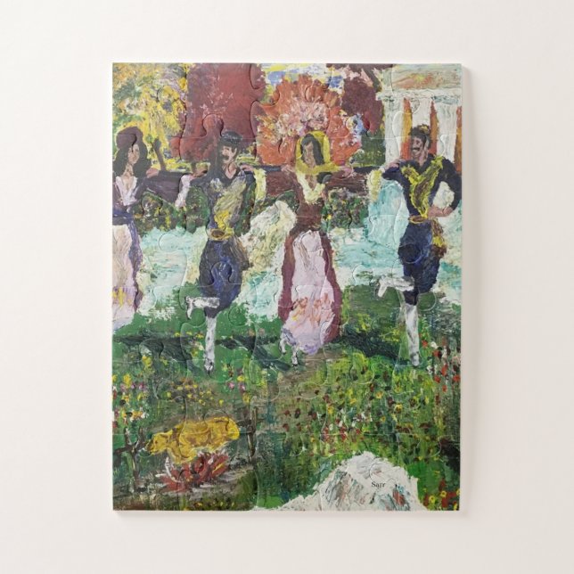 Quebra-cabeça Quebra-cabeça: Dançarinos Gregos (Vertical)