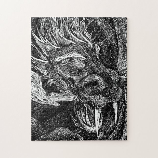 Quebra-cabeça Quebra-cabeça-de-vidro-dragão (Vertical)