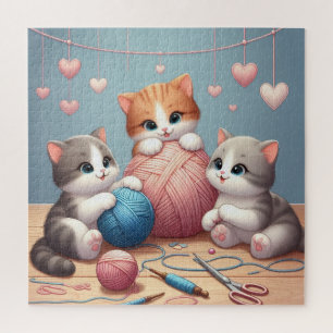 Quebra-cabeça Quebra-cabeça-de-vidro-gato