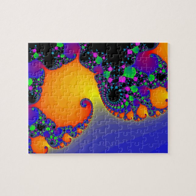 Quebra-cabeça Quebra-cabeça: Design Fraco Espiral (Horizontal)