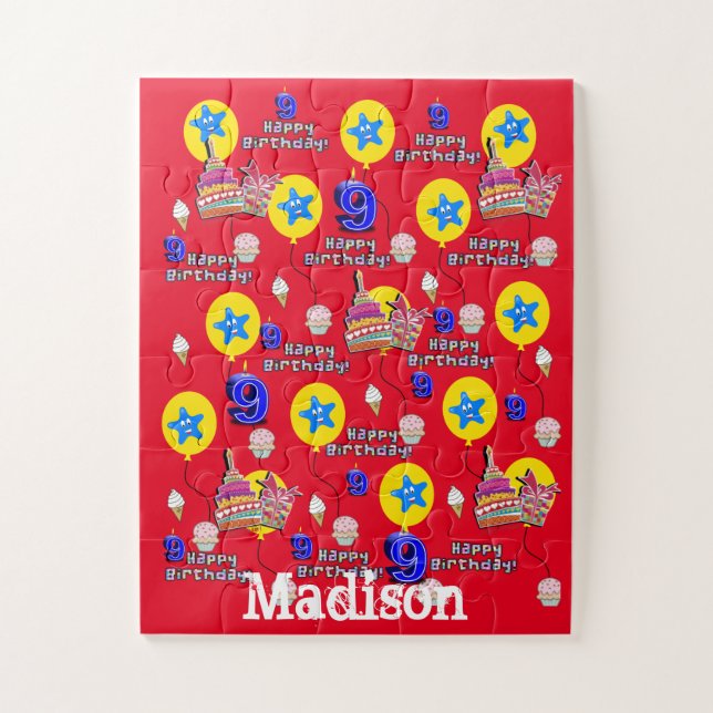 Quebra-cabeça Quebra-cabeça, Feliz 8.º Aniversário, #8 Aniversár (Vertical)