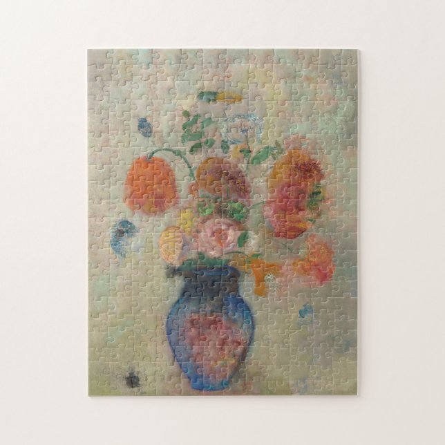 Quebra-cabeça QUEBRA-CABEÇA: Flores de Odilon Redon em Vaso Azul (Vertical)