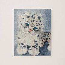 Quebra-cabeça, Neve, Leopardo, Grande Quebra-cabeç