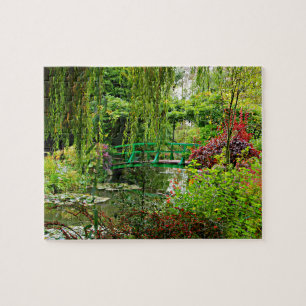 Quebra-cabeça Quebra-cabeça, ponte de jardim de Monet sobre o la