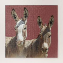Quebra-cabeça Quebra-cabeça, vida selvagem, burros, Oatman, Ariz