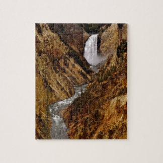 QUEBRA-CABEÇA QUEDA DE YELLOWSTONE NO PARQUE NACIONAL DE