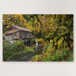 Quebra-cabeça Queda em Cedar Creek Grist Mill em Washington