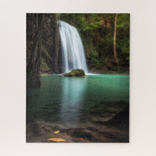 Quebra-cabeça Quedas Erawan Waterfall, Tailândia
