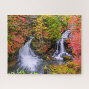 Quebra-cabeça Quedas Faucet Waterfall Nikko Japan Fall