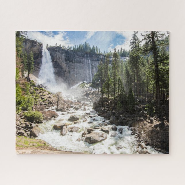 Quebra-cabeça Quedas | Nevada Fall, Yosemite, CA (Horizontal)