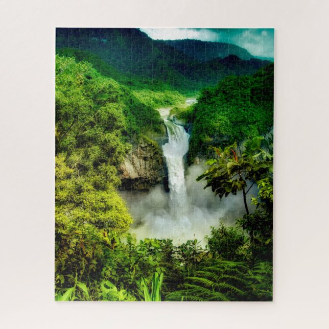 Quebra-cabeça Quedas | San Rafael Falls, Equador (Vertical)