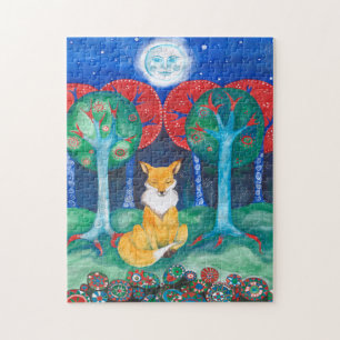 Quebra-cabeça 'Quem Conhece' Fairytale Woodland Fox Quebra-cabe