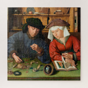 Quebra-cabeça Quentin Matsys - O Moneylender e sua esposa