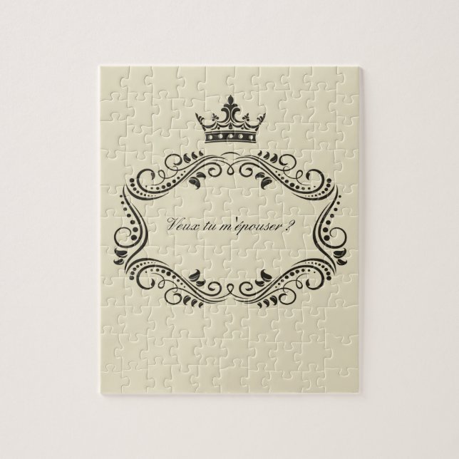 Quebra-cabeça Queres casar-me com? (Vertical)