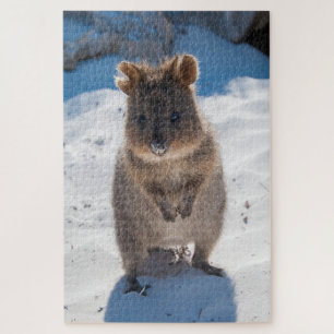 Quebra-cabeça Quokka na praia, 1014 peças