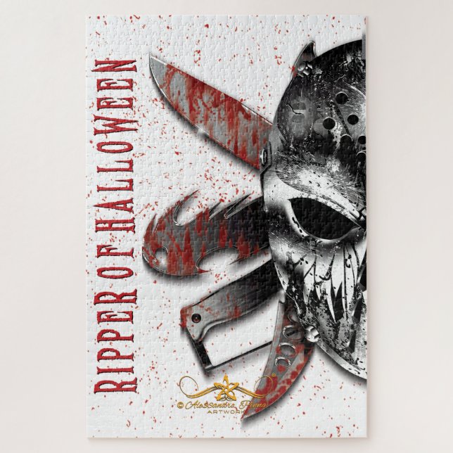 Quebra-cabeça R. de H. Ripper do Halloween (Vertical)