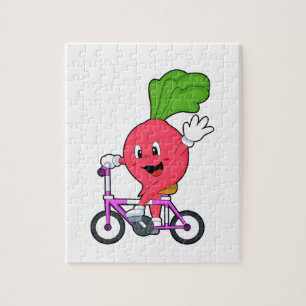 Quebra-cabeça Rabanete com Bicicleta
