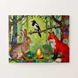 Quebra-cabeça Rabbit, Magpie, Fox and “The Forest’s Secret” 