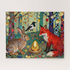 Quebra-cabeça Rabbit, Magpie, Fox and “The Golden Goose Egg”
