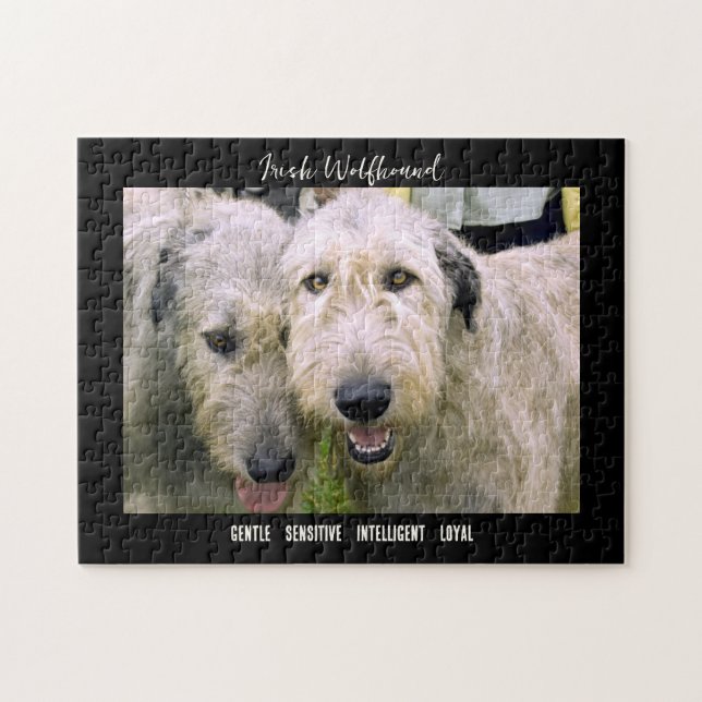 Quebra-cabeça Raça de Cães de Foto em Wolfhound Irlandês (Horizontal)