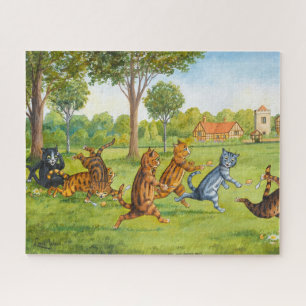Quebra-cabeça Raça de Ovos e Colheres por Louis Wain
