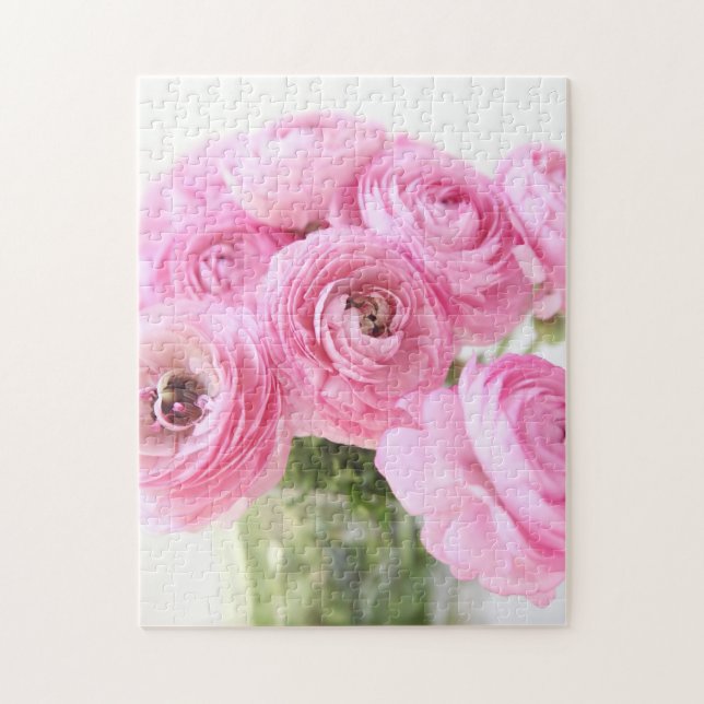 Quebra-cabeça Raça rosa num vaso (Vertical)