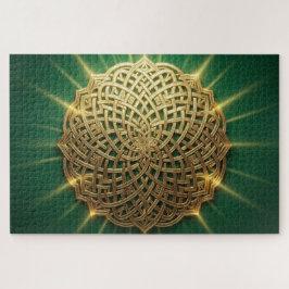 Quebra-cabeça Radiant Celtic Knot Mandala Jigsaw Puzzle