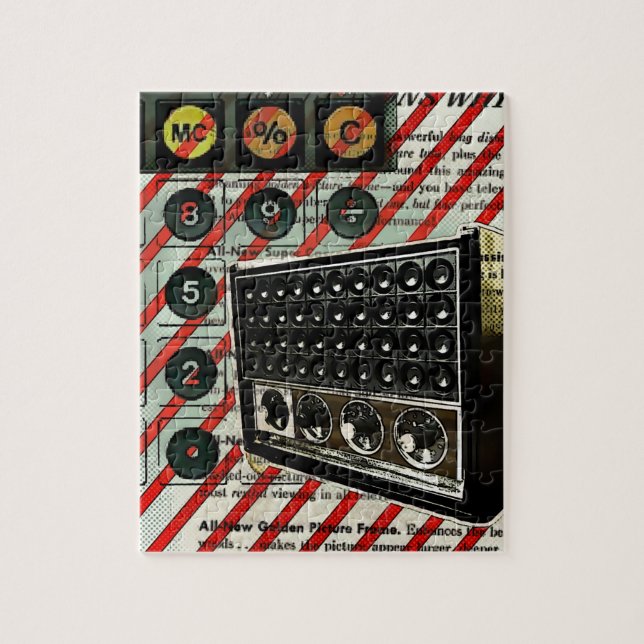 Quebra-cabeça Rádio de onda curta auto-falante de eletrônicos re (Vertical)