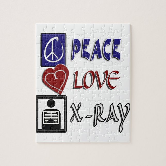 QUEBRA-CABEÇA RADIOLOGIA DE RAIO X DO AMOR DA PAZ (Vertical)