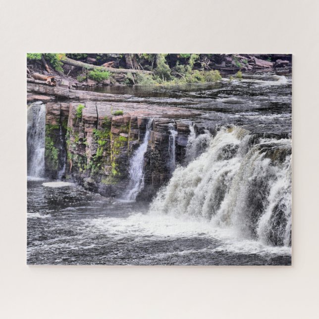 Quebra-cabeça Raging River - Manabezho Falls - 16x20 - 520 pcs (Horizontal)