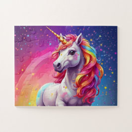 Quebra-cabeça Rainbow Cascade Unicorn Journey