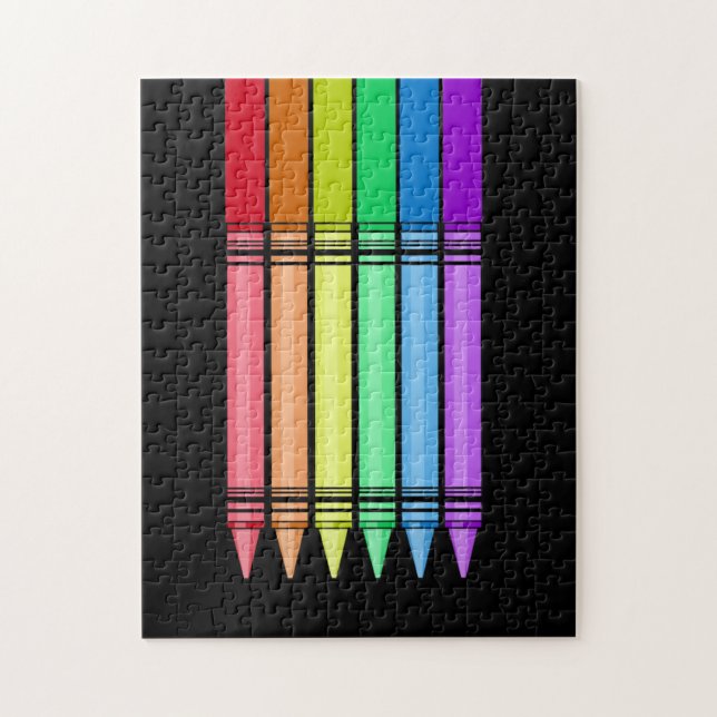 Quebra-cabeça Rainbow Crayon (Vertical)