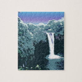 Quebra-cabeça Rainbow Falls, Havaí